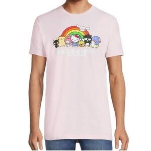 Hello Kitty and friends sanrio bioworld pink unisex XL t-shirt